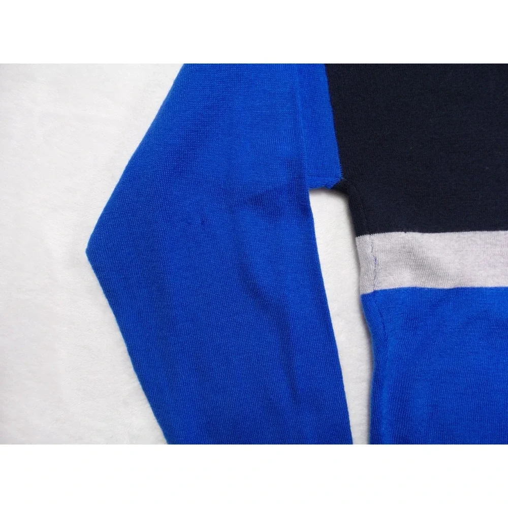 Pendleton Sweater Womens Size Large Blue Cardigan Single Button 100% Merino Wool